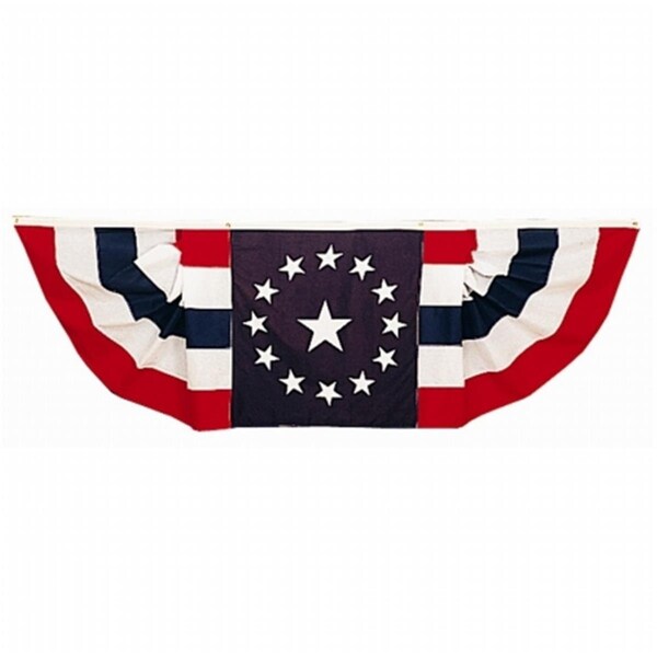Ss Collectibles Welcome Bunting with Colonial Star Pattern in the Center- Nyl-Glo-3 ft. X 9 ft. SS2756217 - main